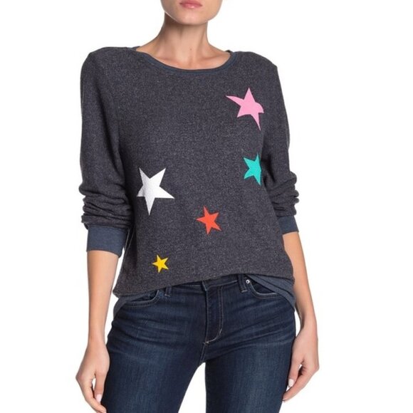 🎁 WILDFOX Star Scatter Knit Sweater - Picture 1 of 8